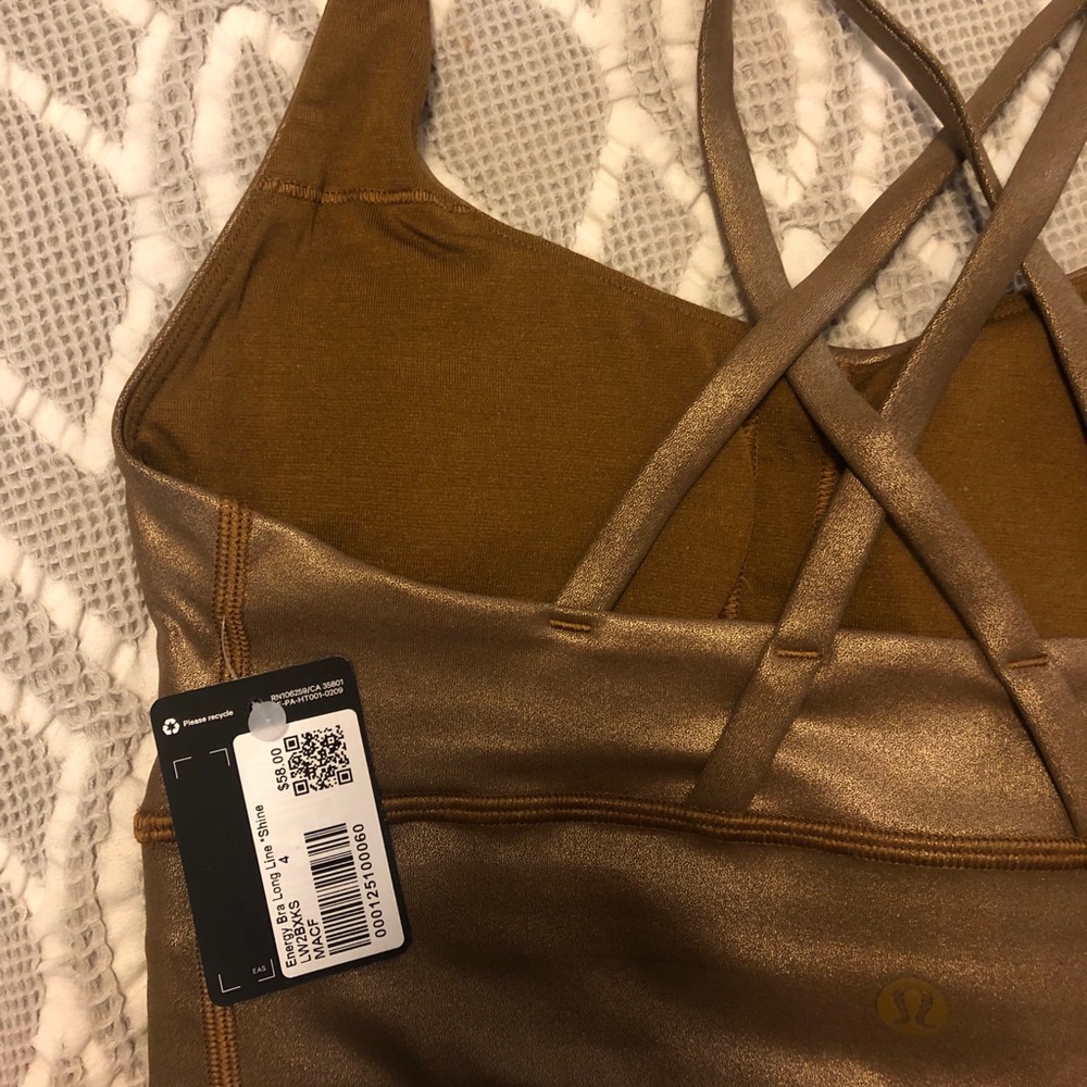 Lululemon Energy LL Bra - special edition gold